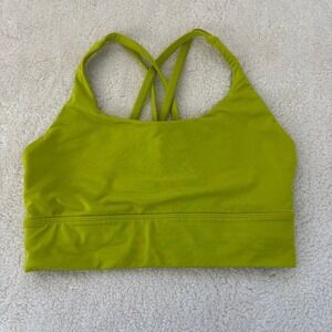 Lululemon Energy Longline Bra Medium Support, B–D Cups Women's 6 bright Green